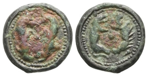 Celtic Northeast Gaul. Suessiones Potin Cast Unit.
