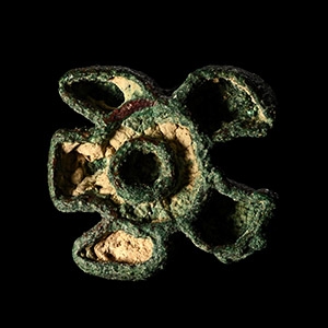 West Central Asian Bronze Stamp Seal with Horned Beast