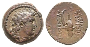 Seleukid Empire, Tryphon AE 18mm.