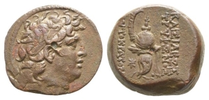 Seleukid Empire, Tryphon AE 19mm.
