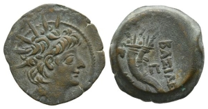 Seleukid Empire, Alexander II Zabinas AE 21mm.