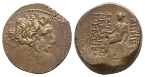 Seleukid Empire, Demetrios II Nikator AE 23mm.