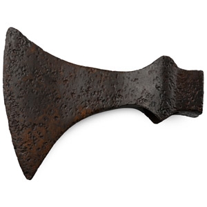 Viking Age Iron Broad Axehead with Hammerhead