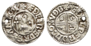 Anglo-Saxon, Kings of All England. Aethelred II AR Penny.
