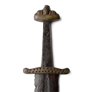 Viking Age Iron Sword Decorated Hilt