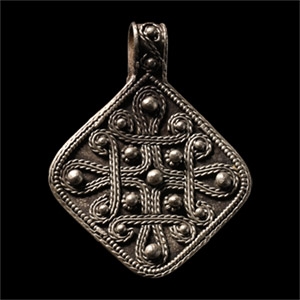 Viking Age Silver Filigree Pendant