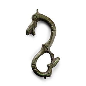 Viking Bronze Dragon-Headed Sword Hanger