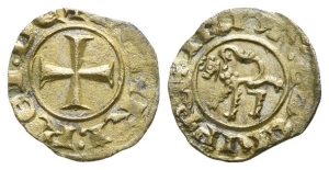 Crusaders. Lusignan Kingdom of Cyprus, Henry II BI Denier.