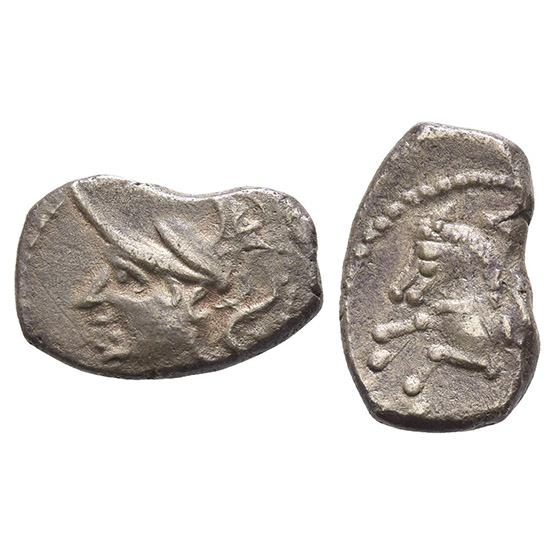 Celtic Southern Gaul. Allobroges AR Quinarius.