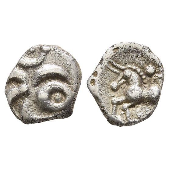 Celtic Central Europe. Vindelici AR Quinarius.