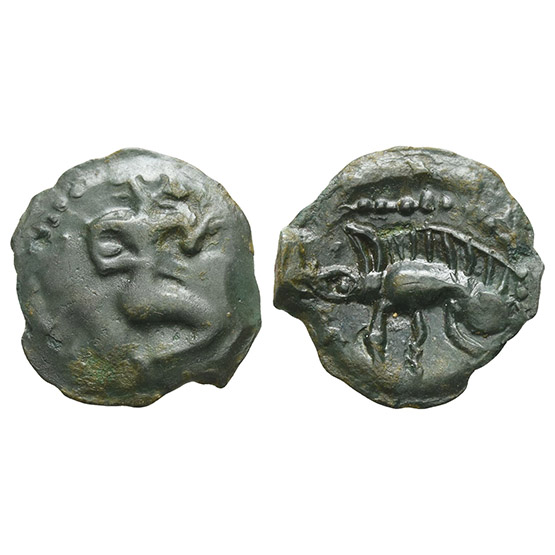 Celtic Northeast Gaul. Bellovaci AE Unit.