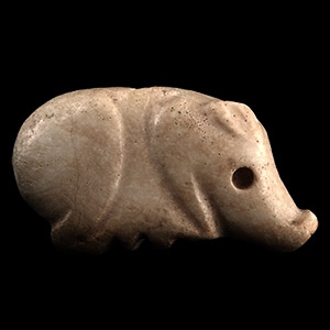 Mesopotamian Stone Pig Amulet