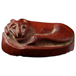 Egyptian Red Jasper Cat Amulet