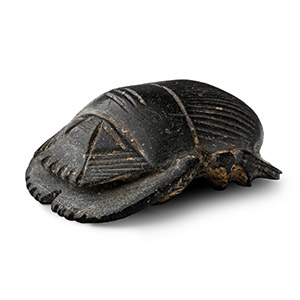 Egyptian Hardstone Heart Scarab