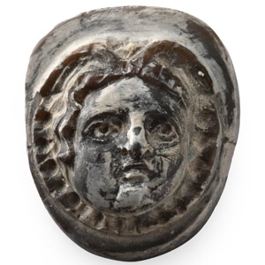 Roman Stone Cameo with Head of Medusa