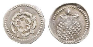 England. Stuart, James I AR Halfpenny.