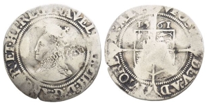 England. Tudor, Elizabeth I AR Sixpence.