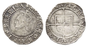 England. Tudor, Elizabeth I AR Penny.