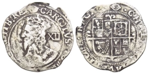England. Stuart, Charles I AR Shilling.