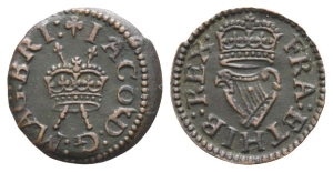 England. Stuart, James I CU Farthing.