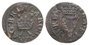 England. Stuart, Charles I CU Farthing.