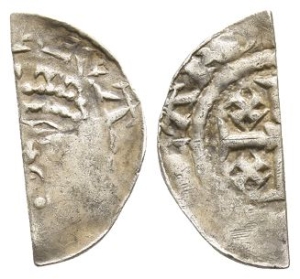 England. Plantagenet, Henry II AR Cut Halfpenny.