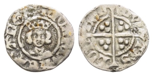 England. Plantagenet, Richard II AR Halfpenny.