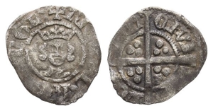 England. Plantagenet, Richard II AR Halfpenny.