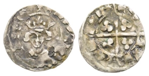 England. Plantagenet, Edward III AR Halfpenny.