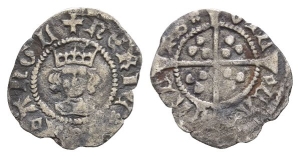England. Lancaster, Henry VI AR Halfpenny.