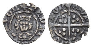 England. Lancaster, Henry VI AR Halfpenny.