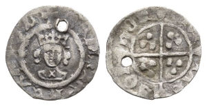 England. Lancaster, Henry VI AR Halfpenny.