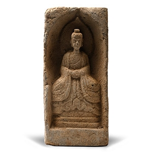 Chinese Wei Terracotta Buddha Brick