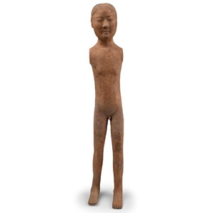 Chinese Han Terracotta Stick Man Figure