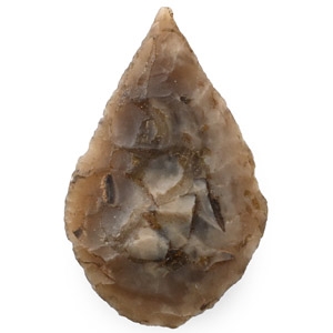 Stone Age Flint Ovate Arrowhead