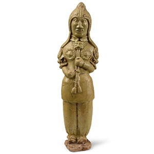 Large and Finely Modelled Chinese Figure of a Warrior