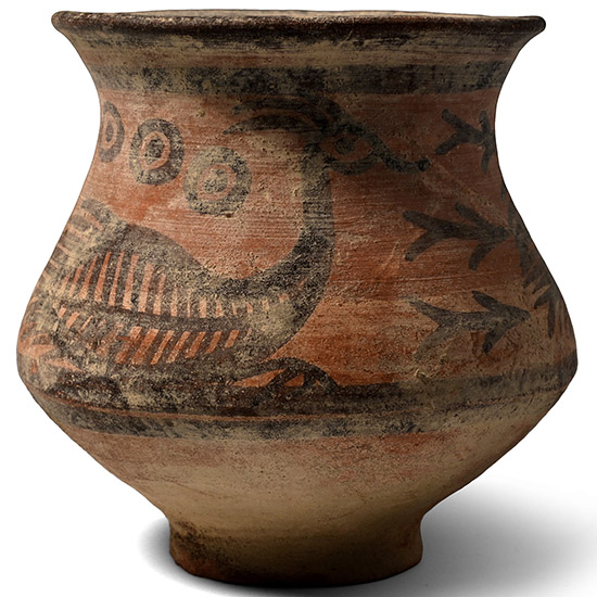 Indus Valley Terracotta Vessel with Birds