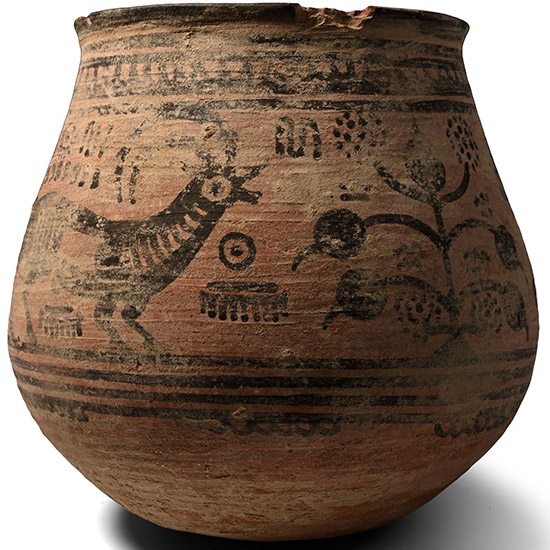 Large Indus Valley Terracotta Vessel with Animals