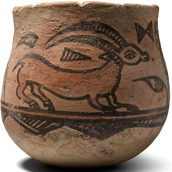 Indus Valley Terracotta Vessel with Ibex