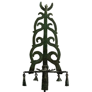 Scythian Bronze Military Standard Finial with Animals