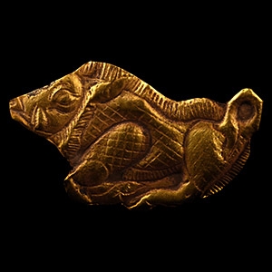 Achaemenid Gold Repousse Boar Mount