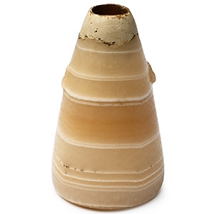 Egyptian Banded Agate Kohl Pot