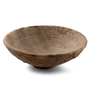 South Arabian Alabaster Bowl with Decorations