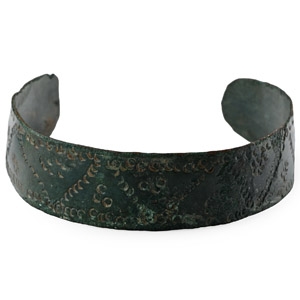 Viking Period Bronze Decorated Bracelet