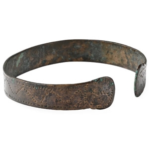 Viking Period Bronze Decorated Bracelet
