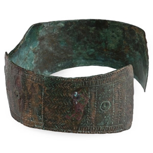 Viking Period Bronze Decorated Bracelet