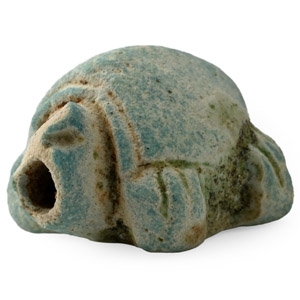 Egyptian Faience Turtle Amulet