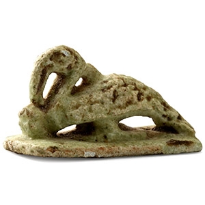 Egyptian Faience Ibis Amulet