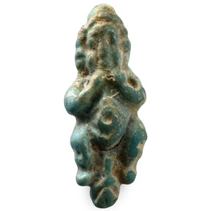 Egyptian Faience Phallic Figure Amulet
