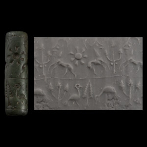 Middle Assyrian Stone Cylinder Seal